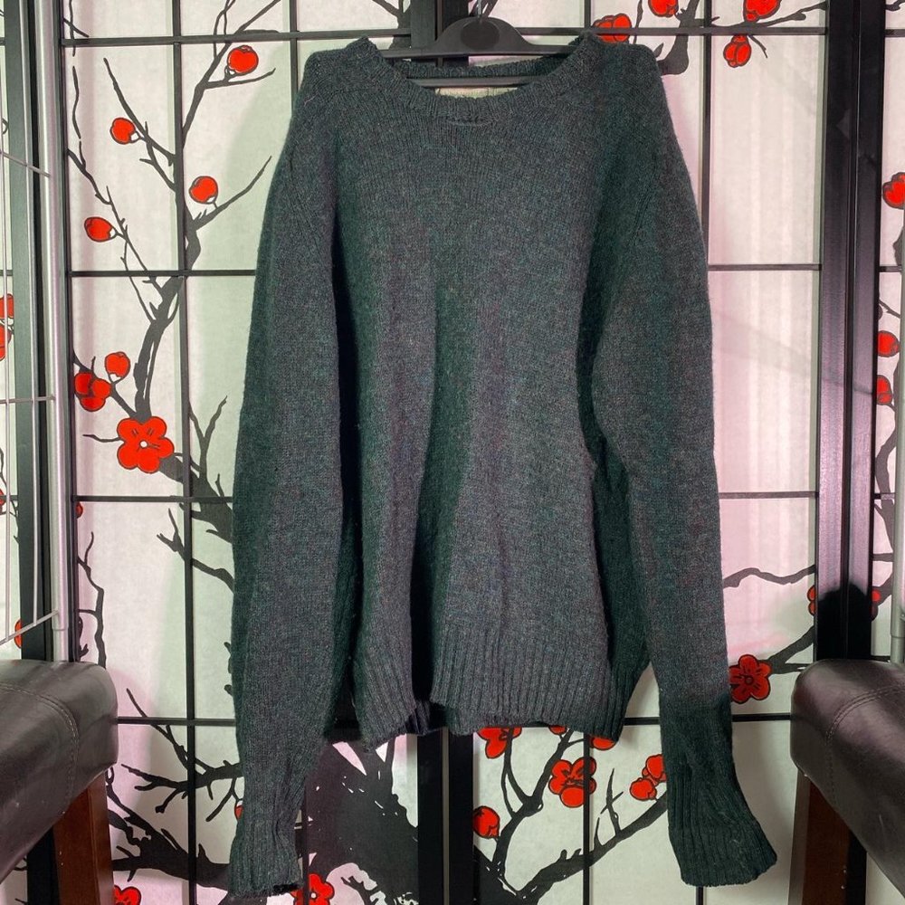 Christopher Hayes Green Wool Sweater